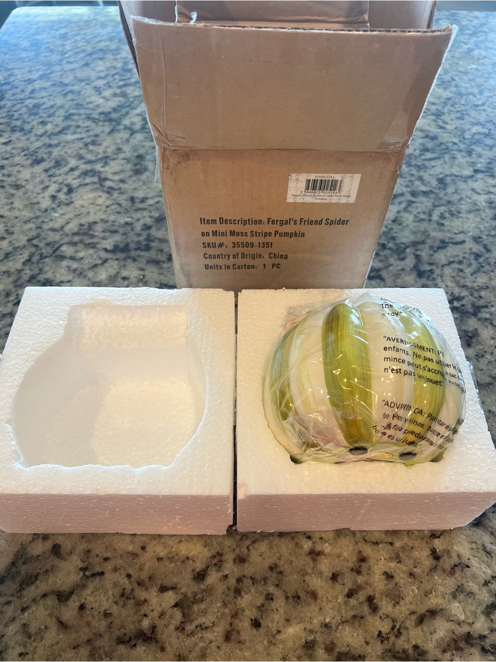 MacKenzie-Childs Fergal's Friend Spider
on Mini Moss Pumpkin. New in box! - Picture 10 of 10